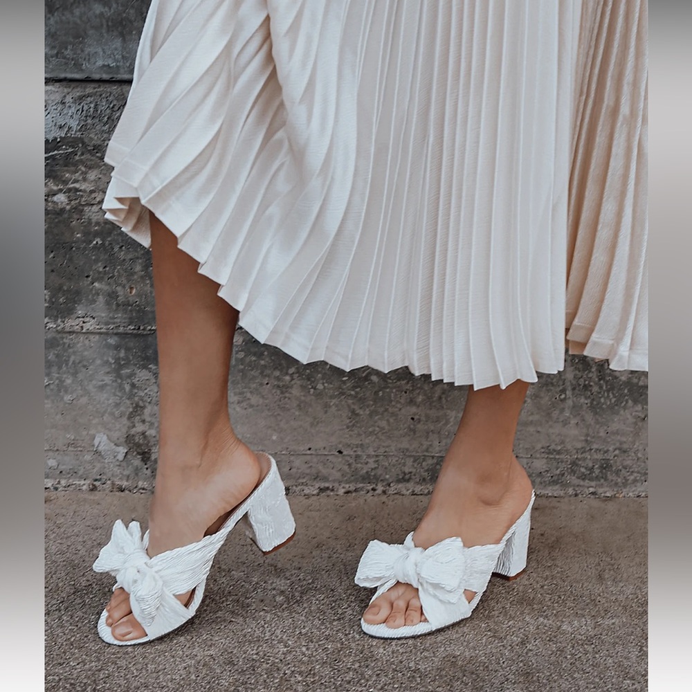 Lulu’s Ivory Knotted High Heel Sandal - Size 9